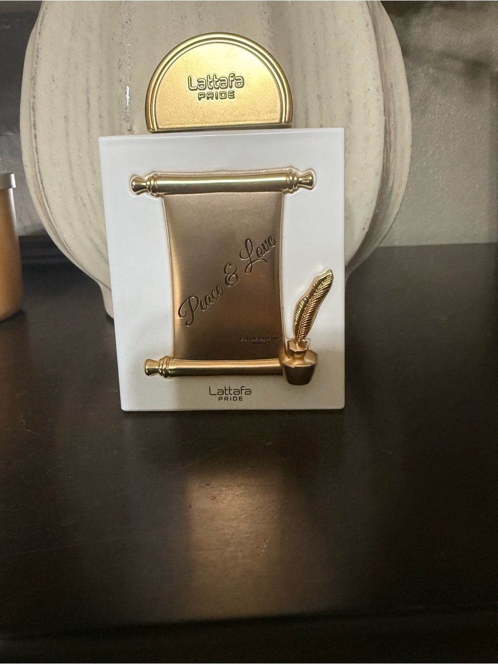Lattafa Pride "Peace & Love" Decorative Perfume Bottle